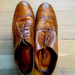 Lavorazione Artigiana Italian leather Oxford lace ups